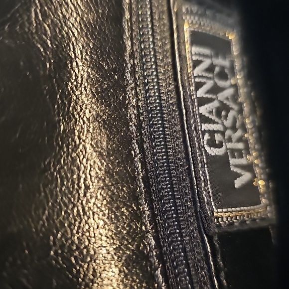 Designer GIANNI VERSACE Medusa Couture, Black Leather,  Ladies Purse - Picture 6 of 17